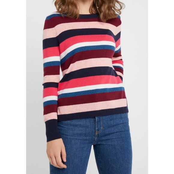 J. Crew Sweaters - J. Crew 100% Cashmere Everyday Striped Sweater Top Crew Neck Pullover